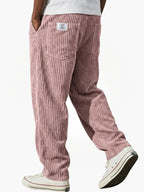 VARENZO | Cordhose mit elastischem Bund