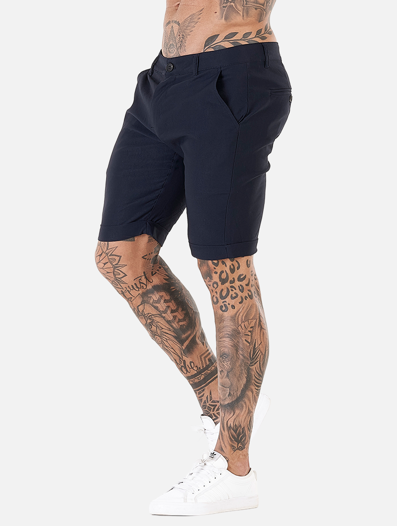 Noa Stretch Shorts - Navy Blue