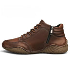 Wadenhohe Stiefel aus echtem Leder für Herren