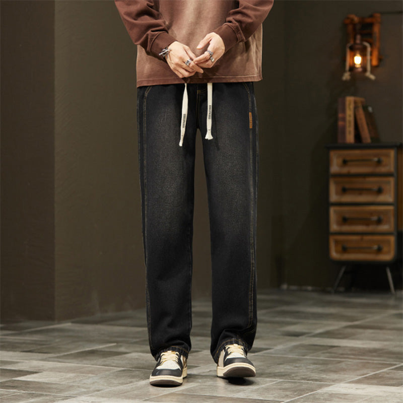 VELARIS | Straight Jeans mit Crystal Details