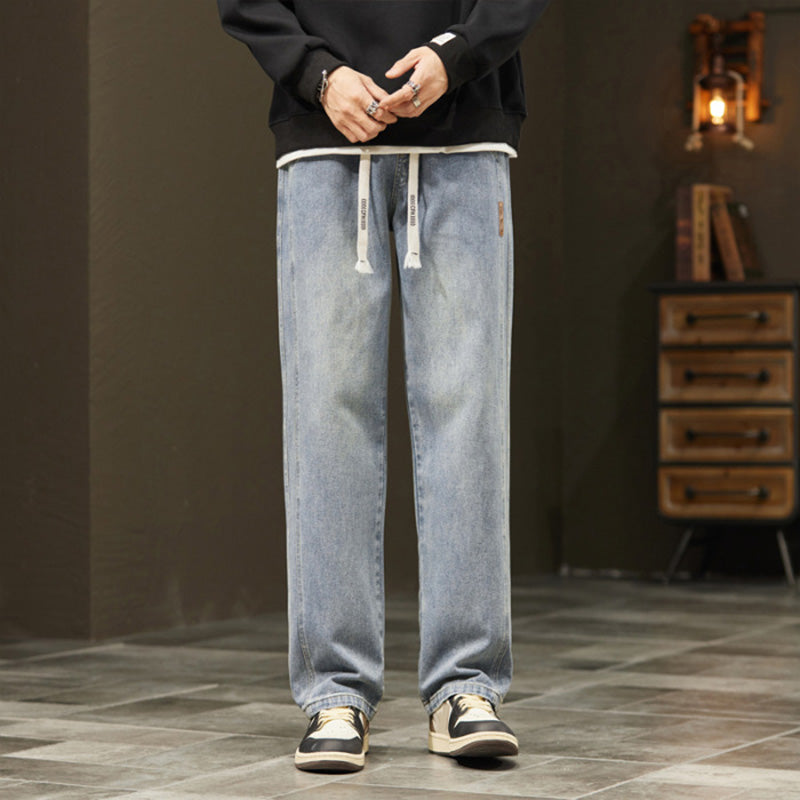 VELARIS | Straight Jeans mit Crystal Details