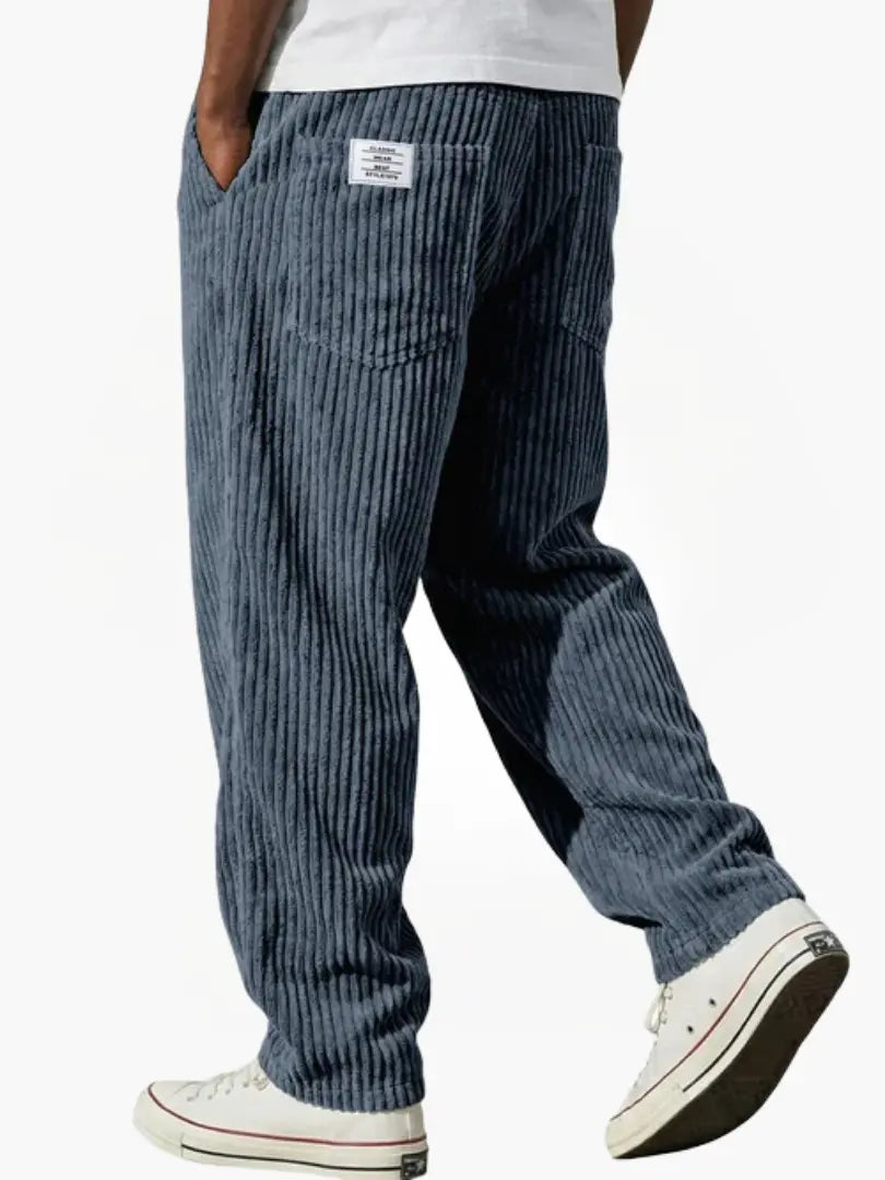 VARENZO | Cordhose mit elastischem Bund
