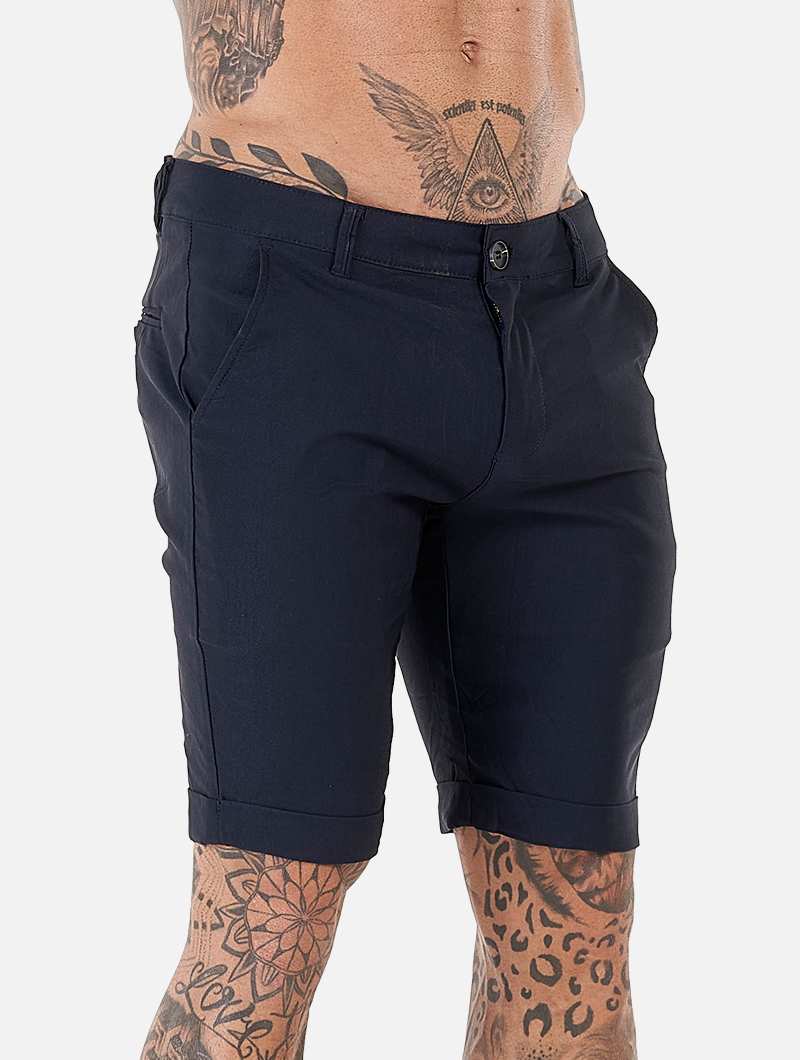 Noa Stretch Shorts - Navy Blue