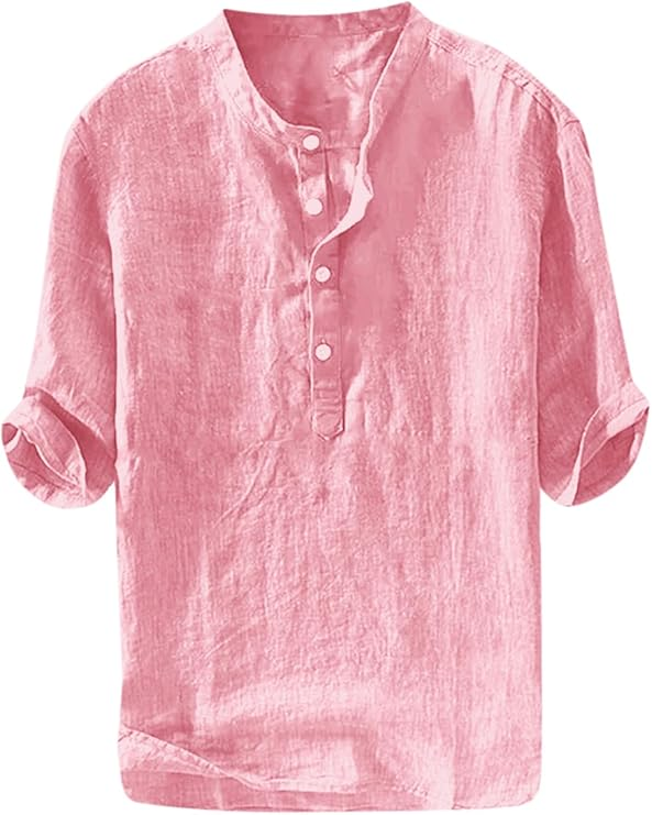 ÈZE | Henley-Shirt aus Baumwolle &amp; Leinen