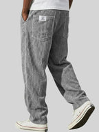 VARENZO | Cordhose mit elastischem Bund