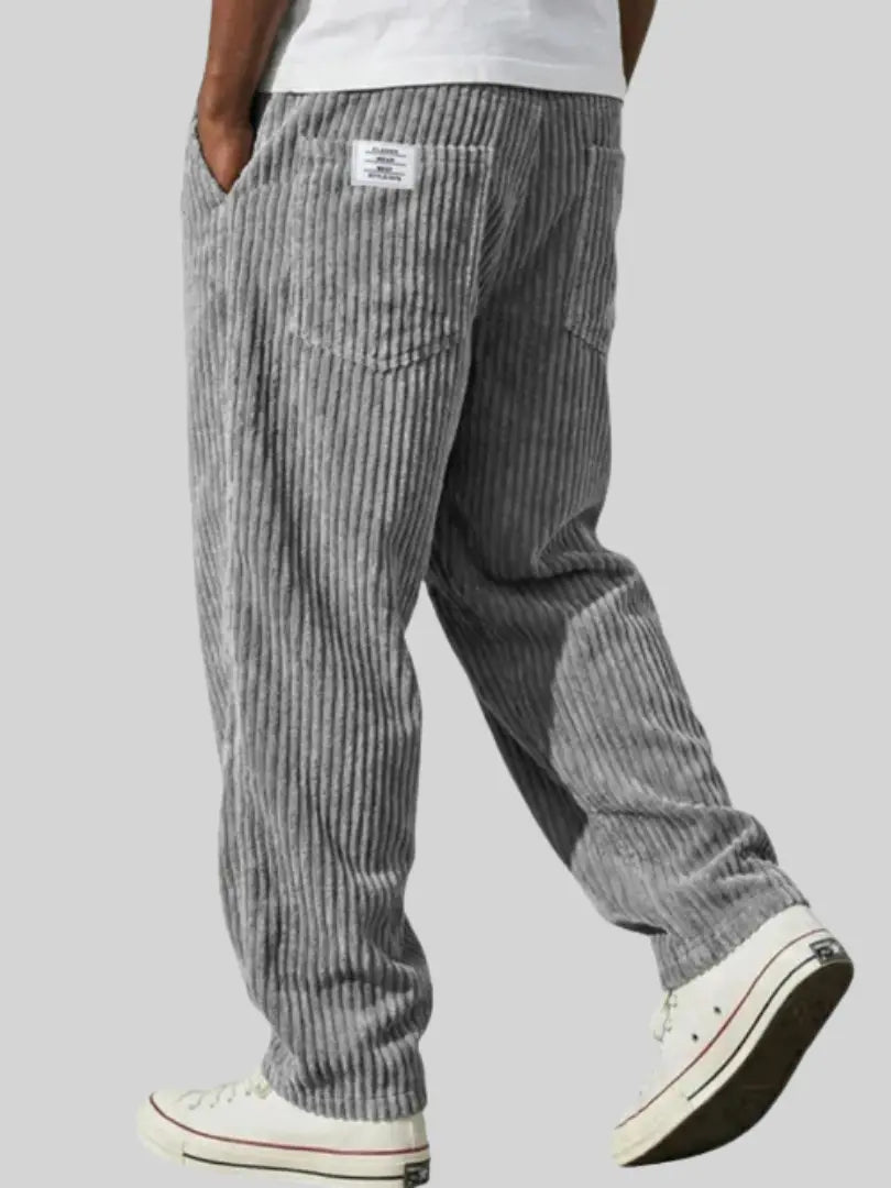 VARENZO | Cordhose mit elastischem Bund