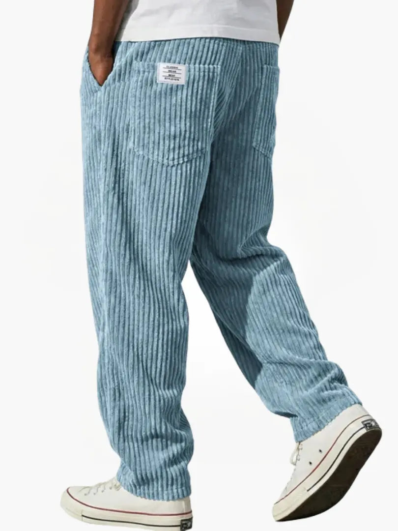 VARENZO | Cordhose mit elastischem Bund