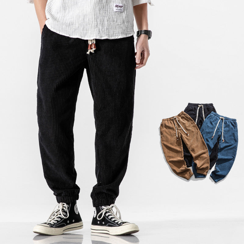 NATHAN | Cord Harem-Hose im japanischen Vintage-Stil