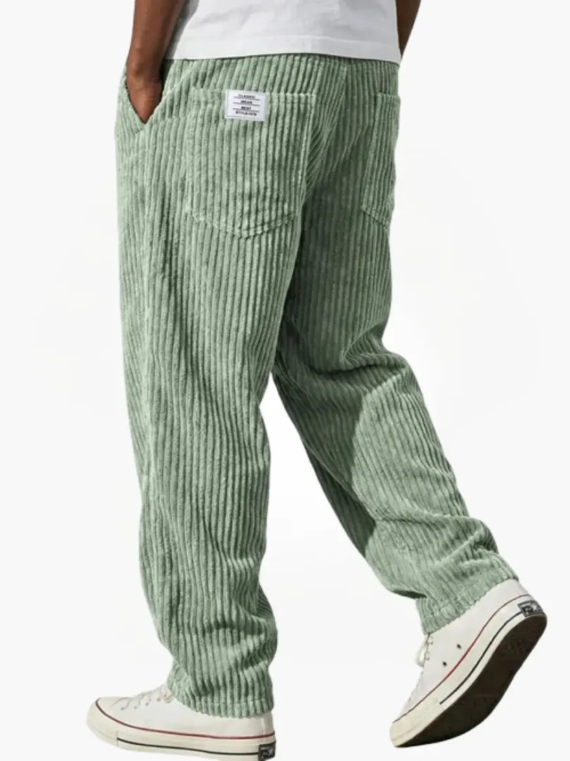 VARENZO | Cordhose mit elastischem Bund