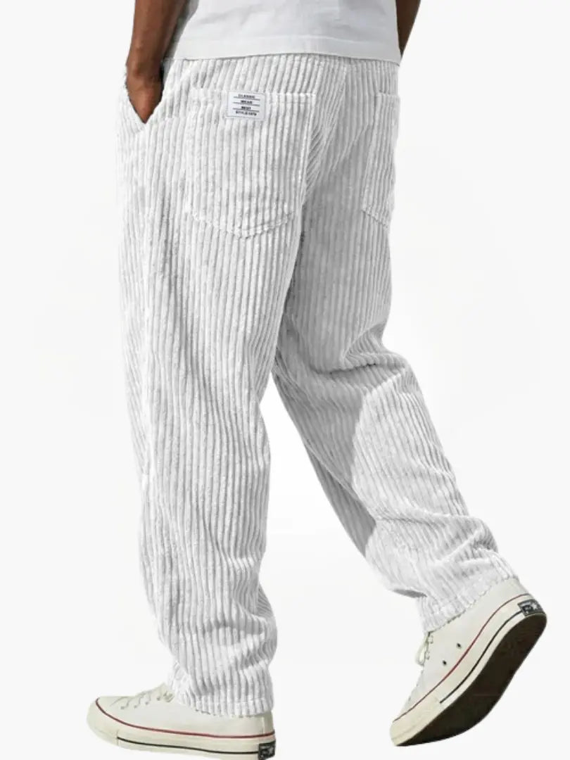 VARENZO | Cordhose mit elastischem Bund