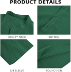 ÈZE | Henley-Shirt aus Baumwolle &amp; Leinen