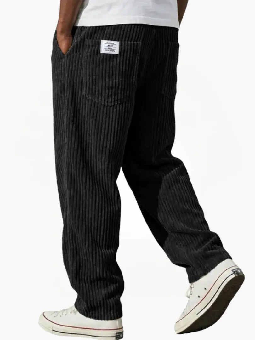 VARENZO | Cordhose mit elastischem Bund