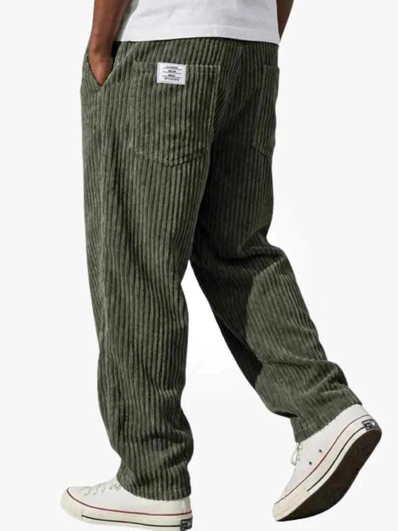 VARENZO | Cordhose mit elastischem Bund