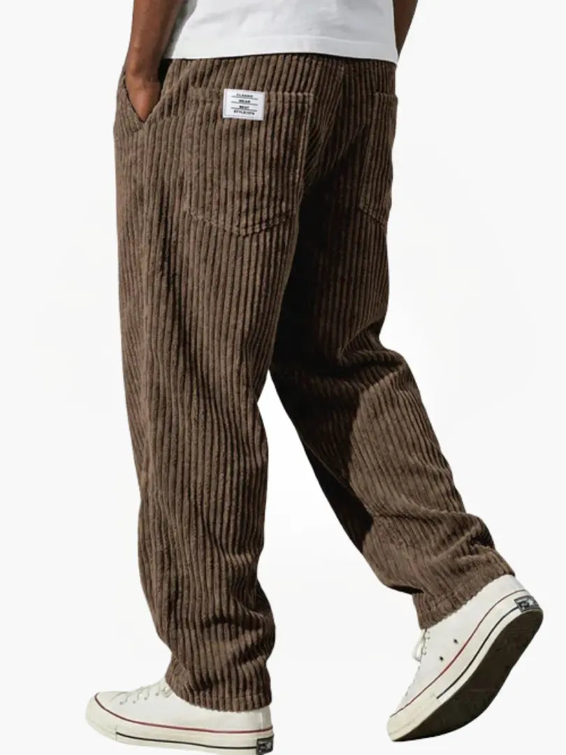 VARENZO | Cordhose mit elastischem Bund