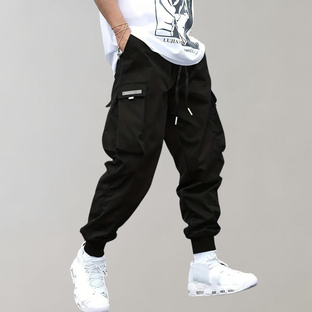 JAX | Cargo Jogginghose im Urban Streetwear Fit (Purple Edition)