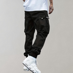 JAX | Cargo Jogginghose im Urban Streetwear Fit (Purple Edition)