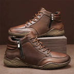 Wadenhohe Stiefel aus echtem Leder für Herren