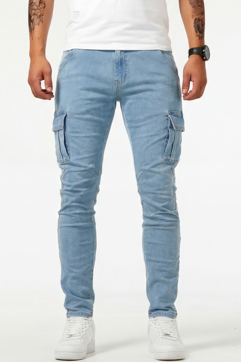KORVYLAN | Stretch Cargo Jeans im Urban Utility Fit