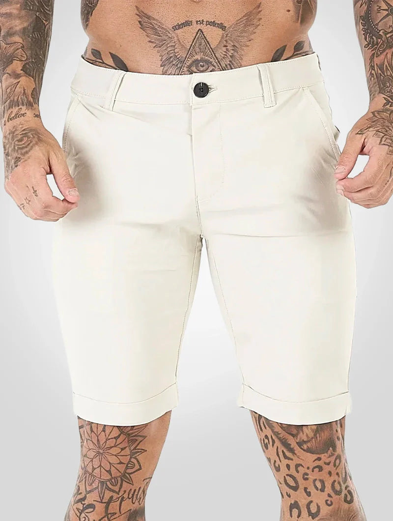 Noa Stretch Shorts - Beige