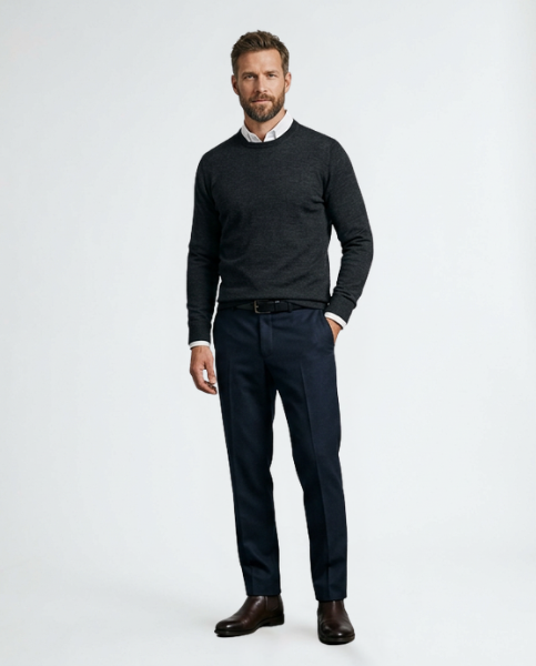 VALERION | Urban Knit Crewneck Sweater