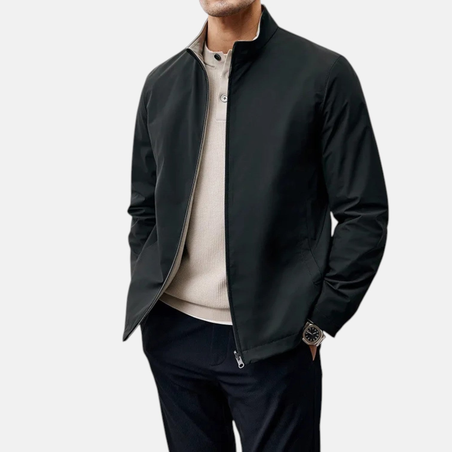ELBSTRAND | Moderne Herrenjacke mit Stehkragenmit Stehkragen
