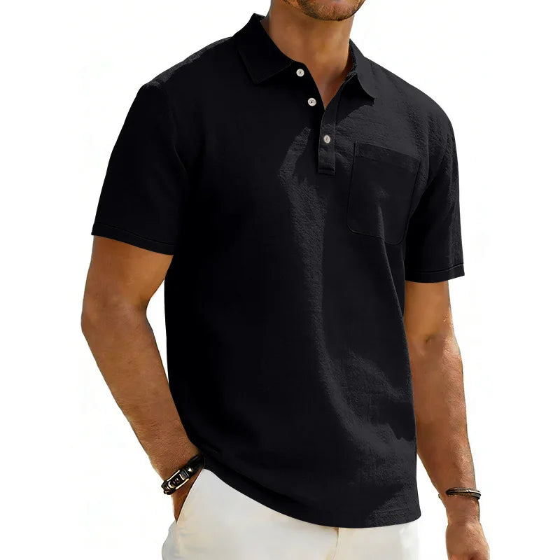 Johann | Elegantes Leinen-Poloshirt für Herren