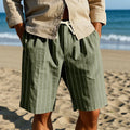 Friedrich | Gestreifte Leinen-Shorts für Herren