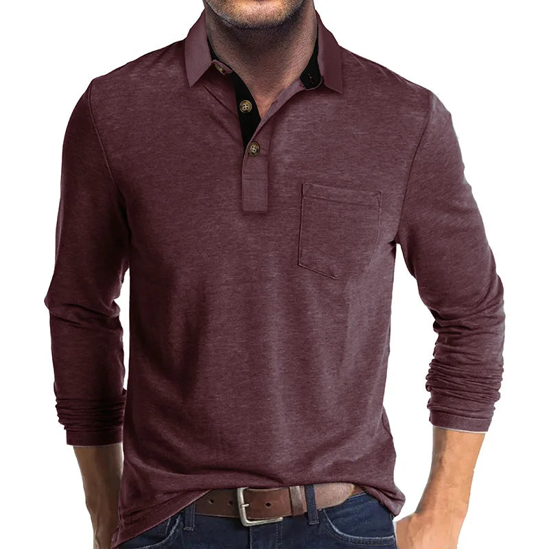 Sommerfeld | Herren Langarmshirt in Unifarbe