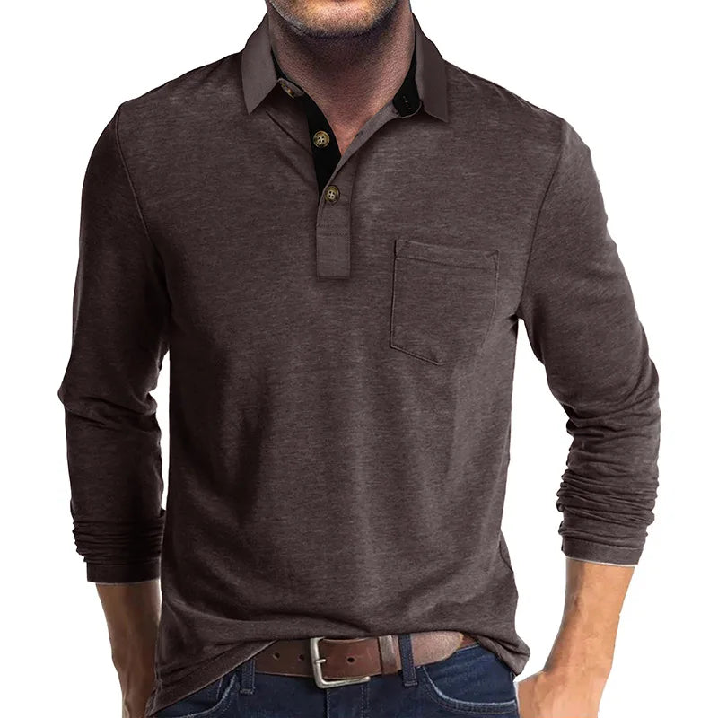 Sommerfeld | Herren Langarmshirt in Unifarbe