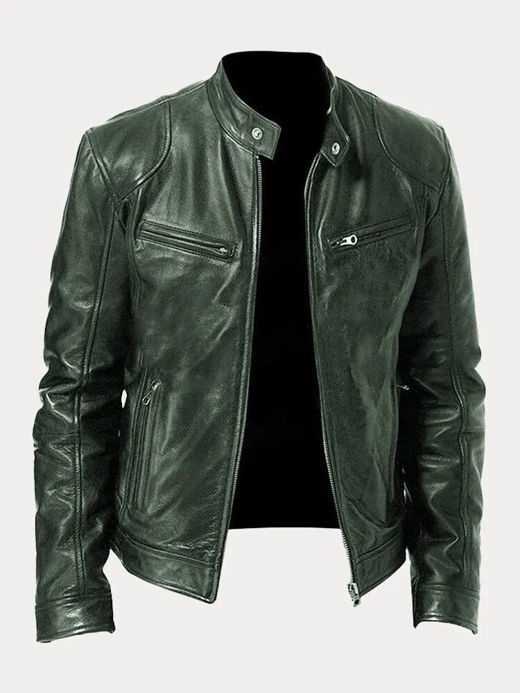 MONZA | Klassische Lederjacke für Herren
