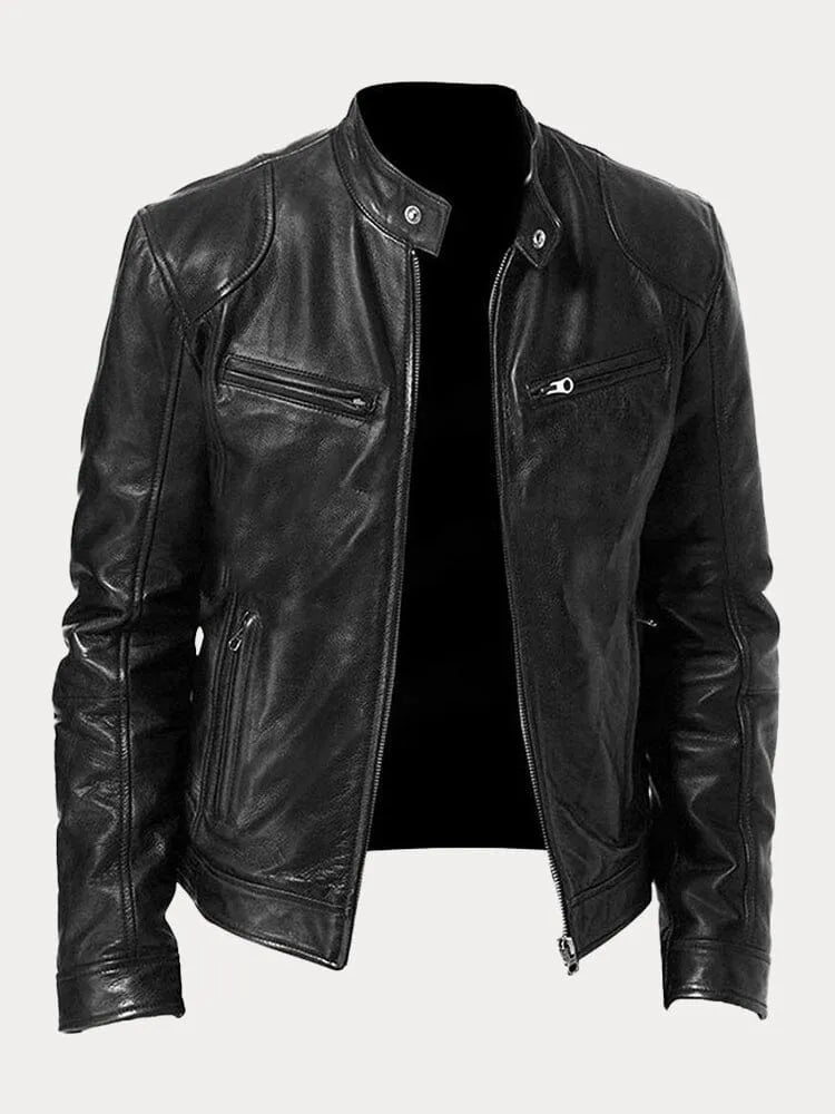MONZA | Klassische Lederjacke für Herren
