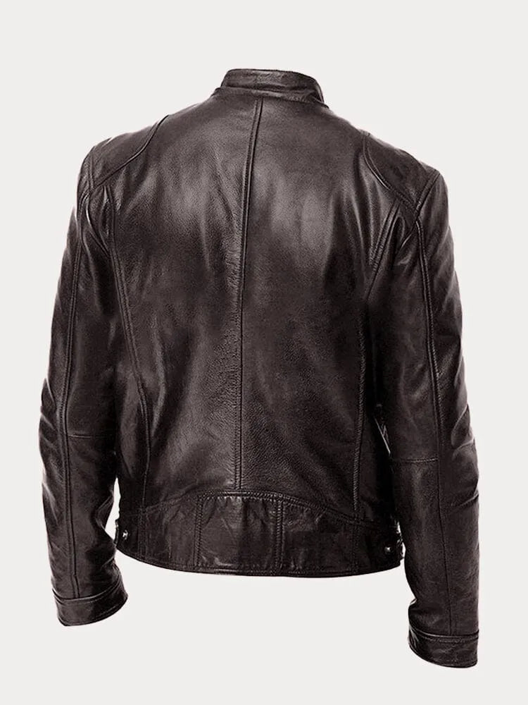 MONZA | Klassische Lederjacke für Herren