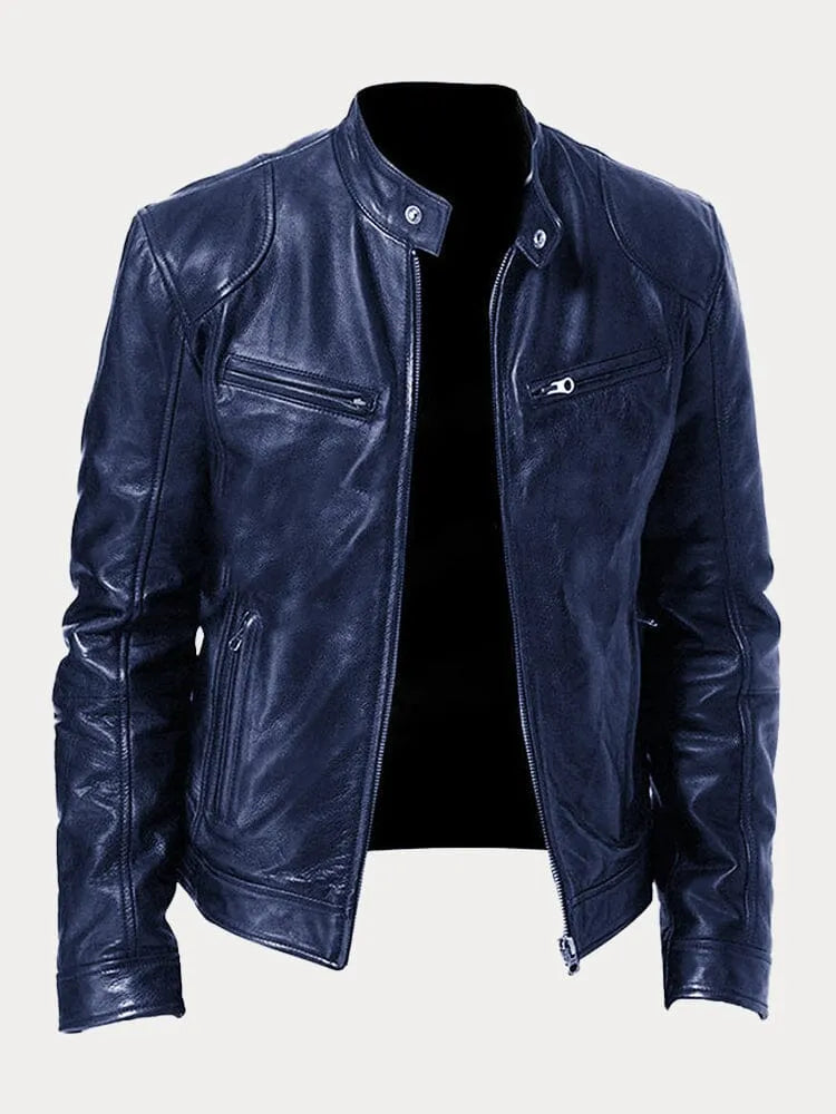 MONZA | Klassische Lederjacke für Herren