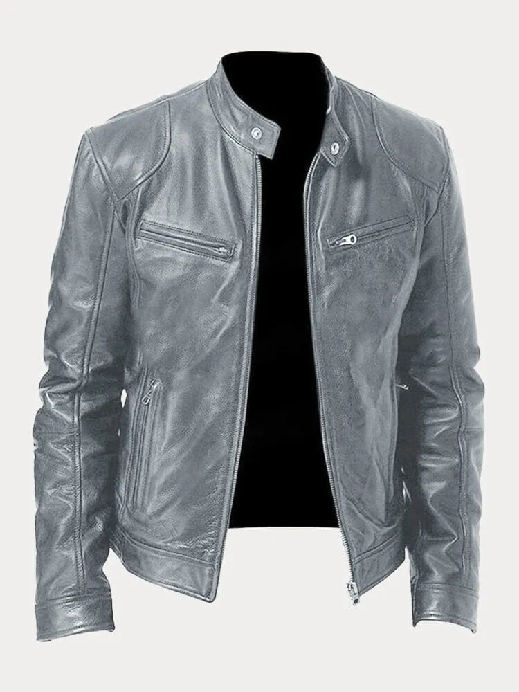 MONZA | Klassische Lederjacke für Herren
