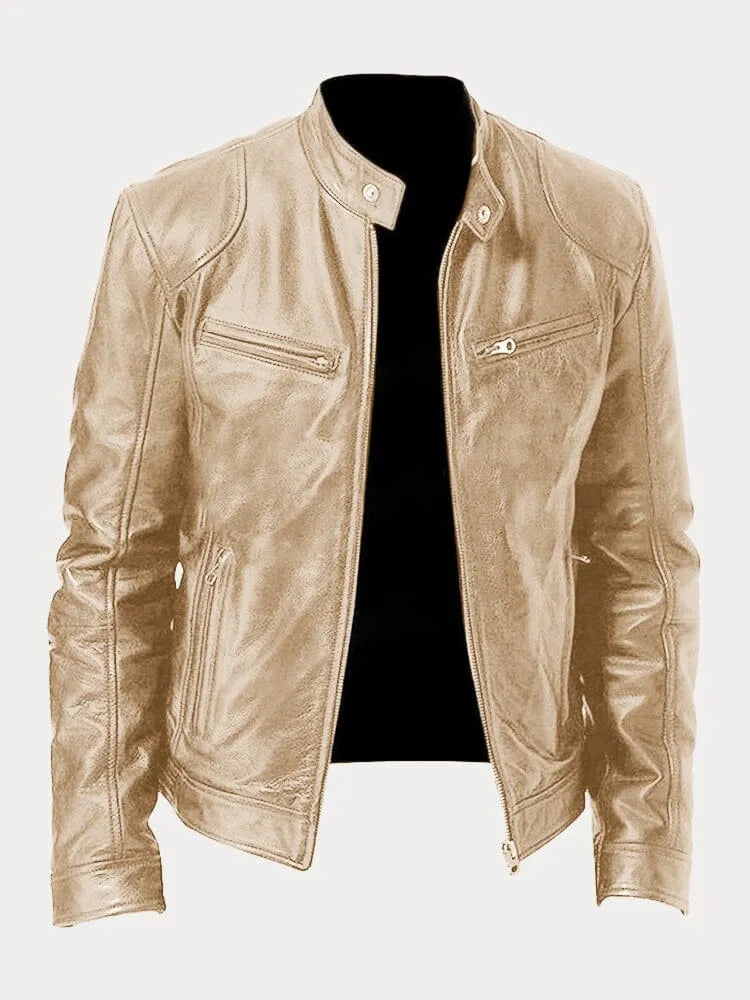 MONZA | Klassische Lederjacke für Herren