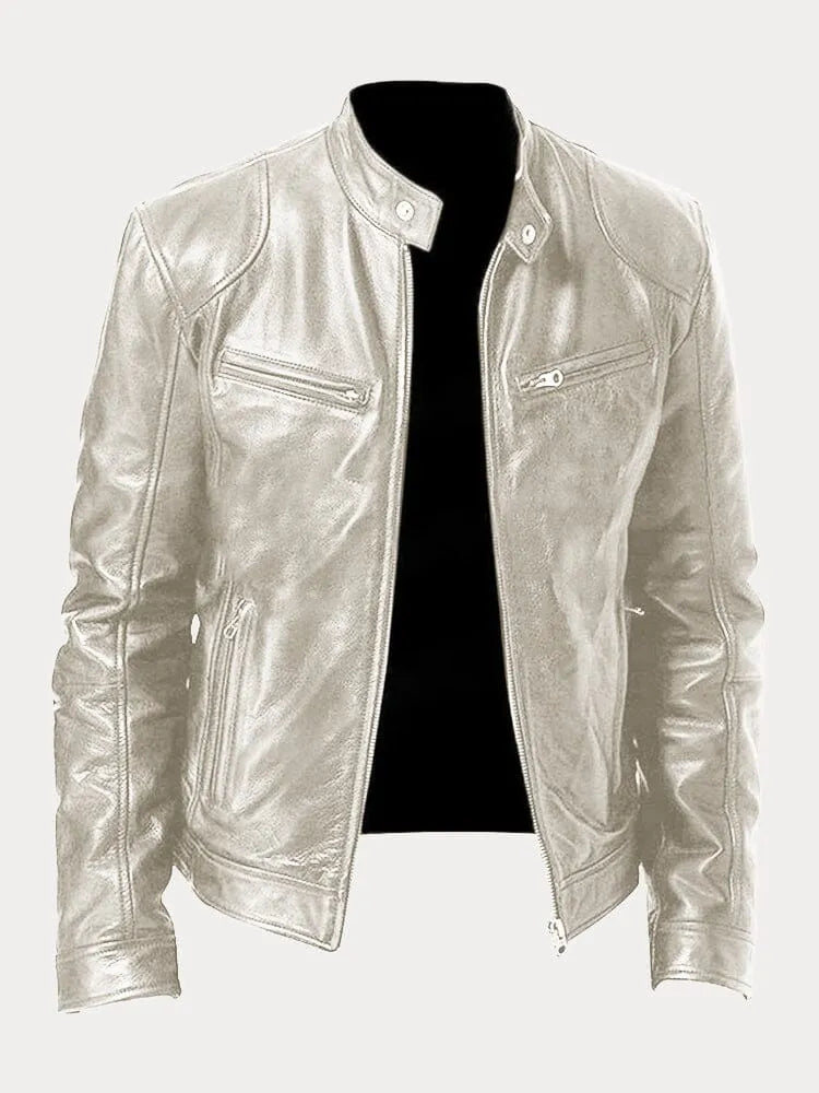 MONZA | Klassische Lederjacke für Herren
