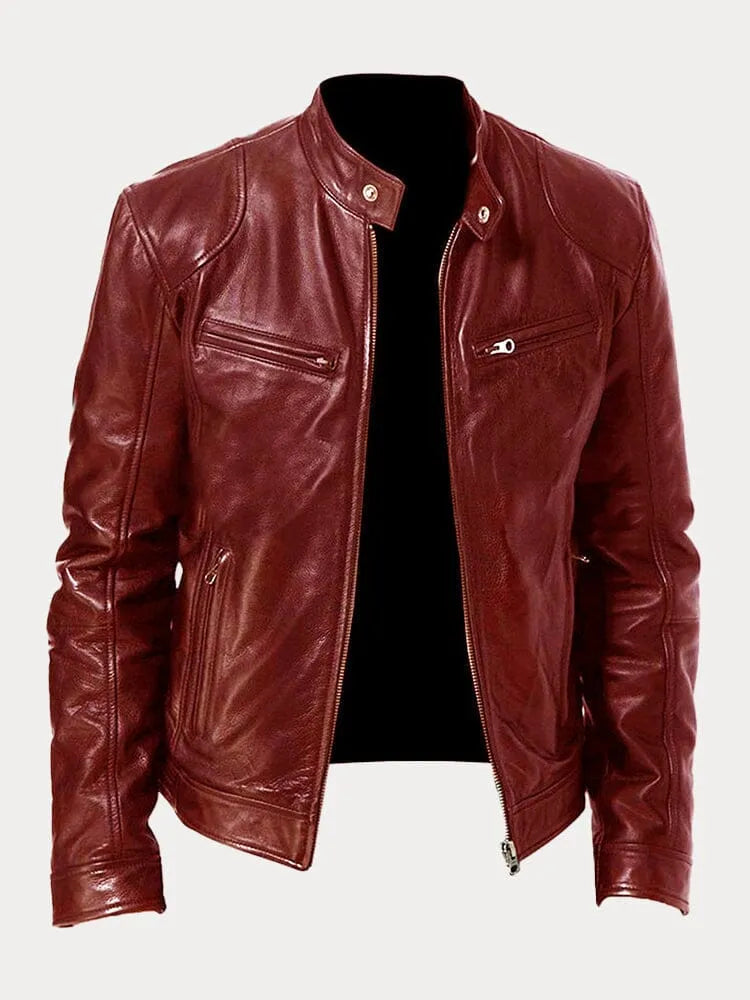 MONZA | Klassische Lederjacke für Herren
