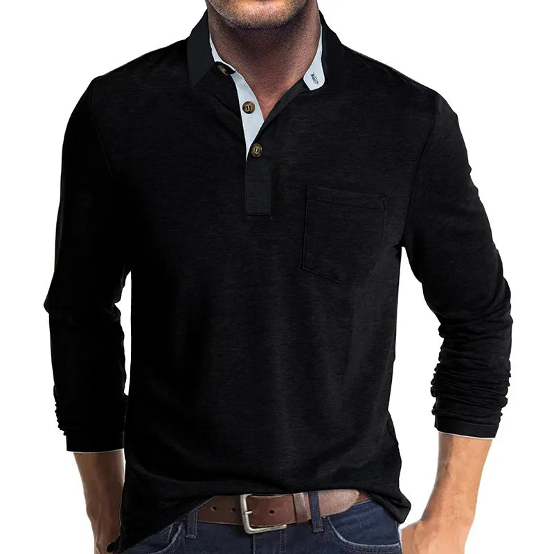 Sommerfeld | Herren Langarmshirt in Unifarbe