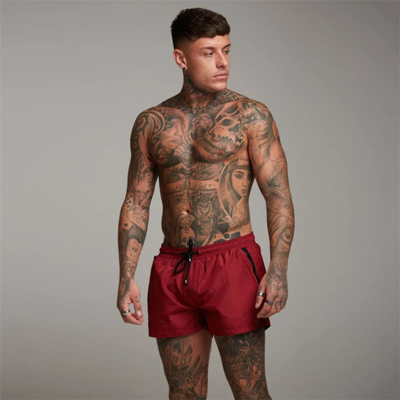 PORT HERCULE | Herren-Badeshorts mit Reißverschlusstaschen