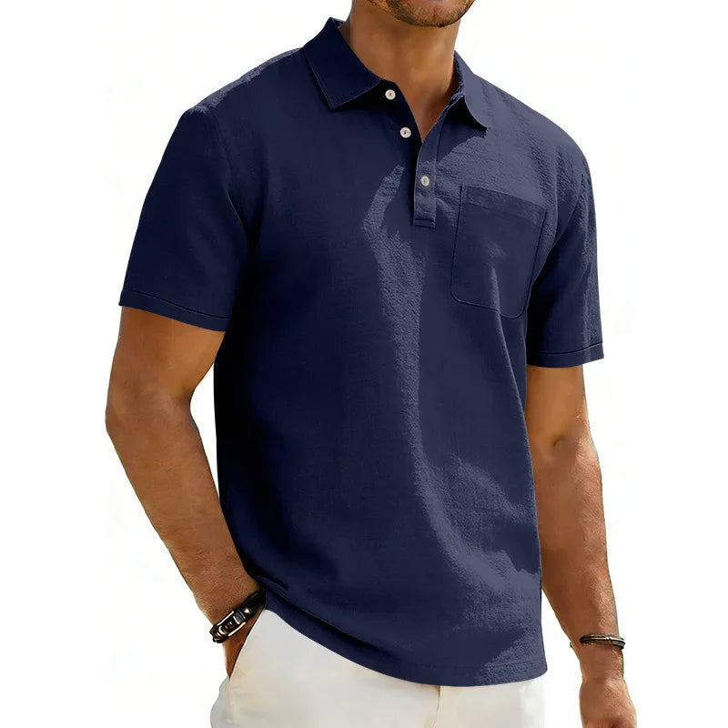 Johann | Elegantes Leinen-Poloshirt für Herren