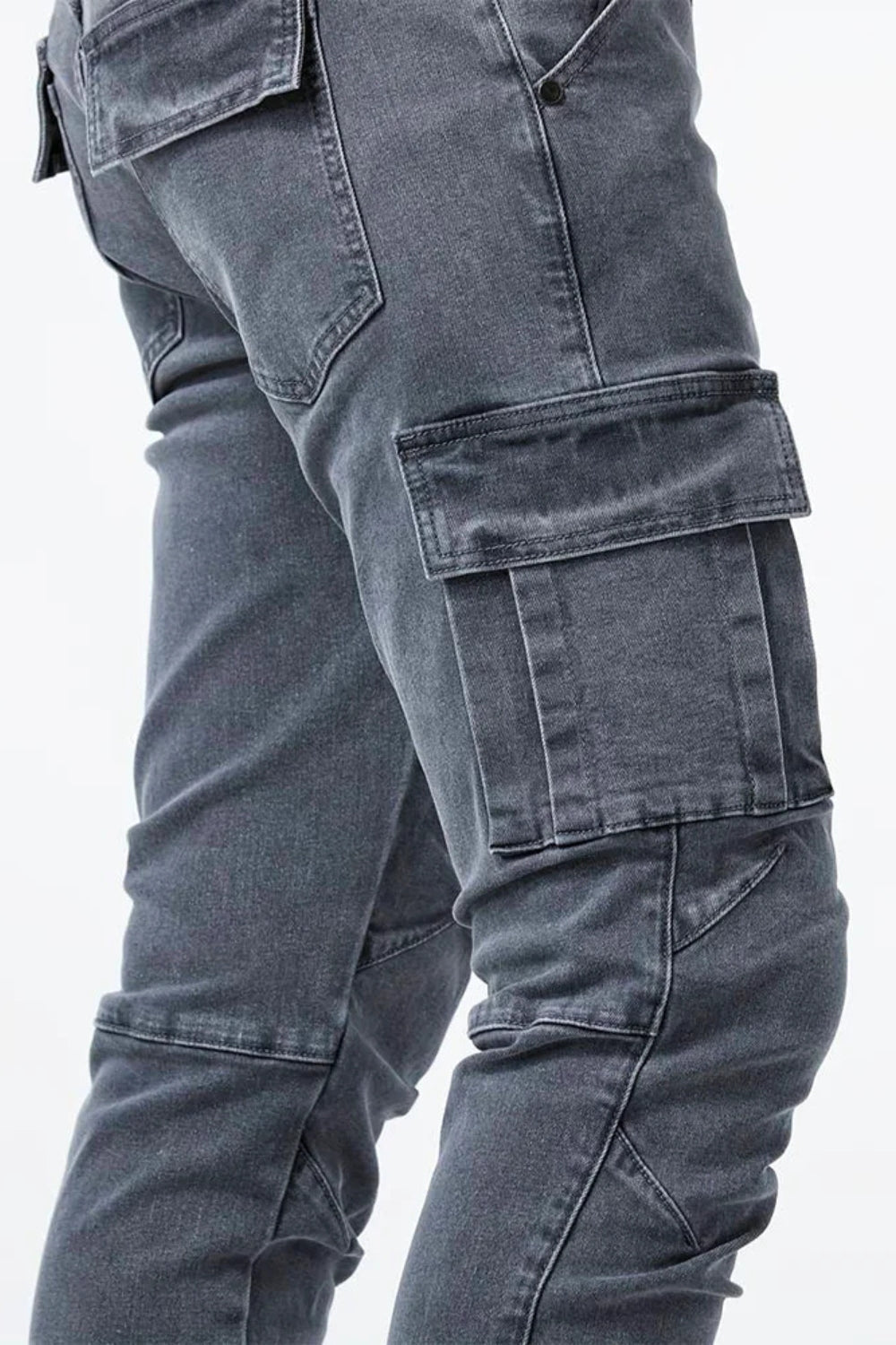 KORVYLAN | Stretch Cargo Jeans im Urban Utility Fit