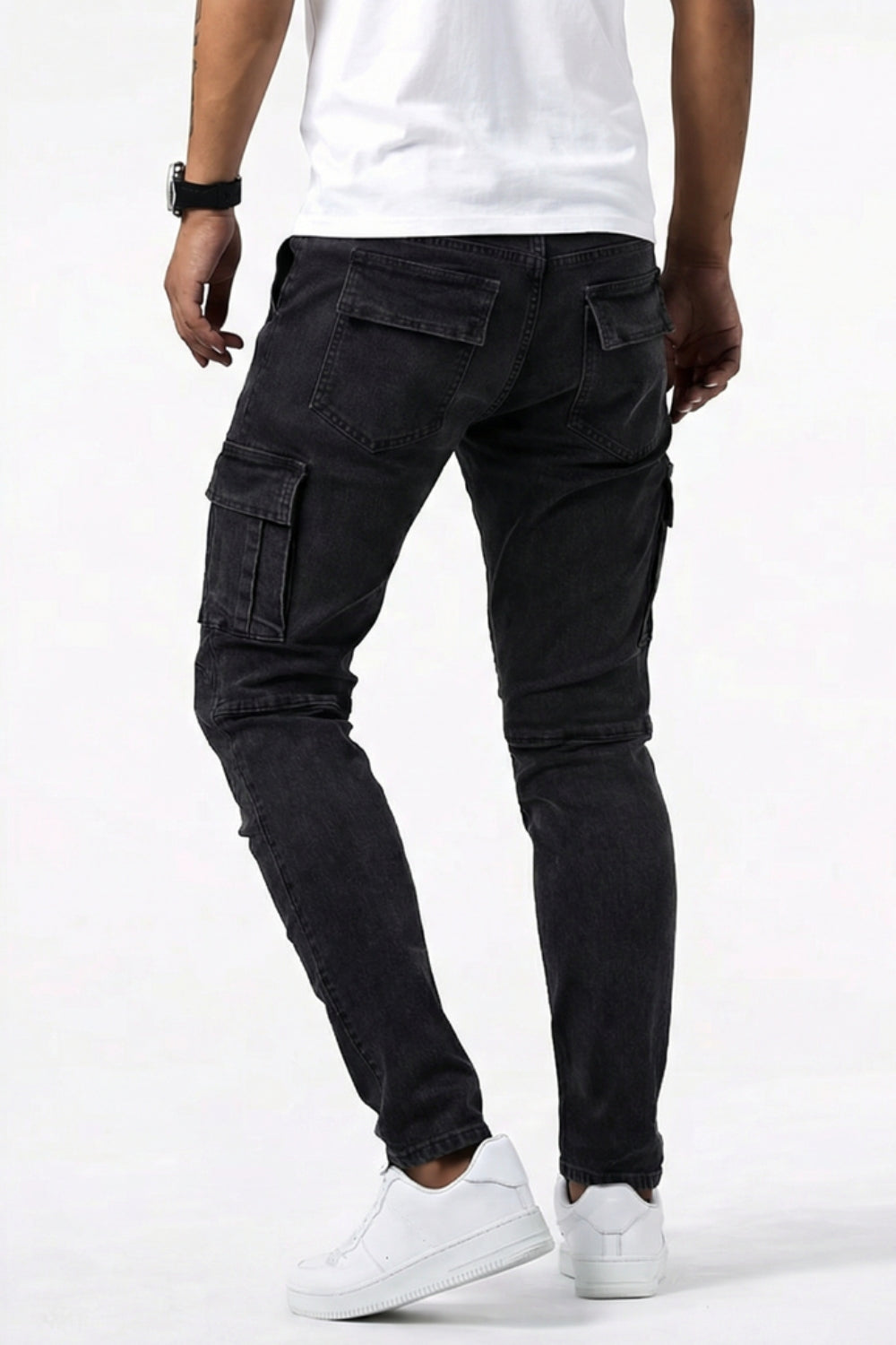 KORVYLAN | Stretch Cargo Jeans im Urban Utility Fit