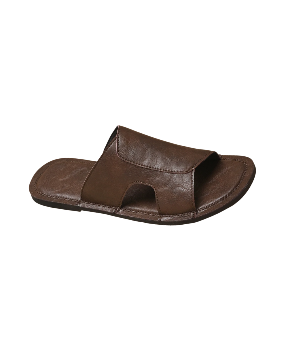 Elegante leren herenslippers