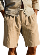 Friedrich | Gestreifte Leinen-Shorts für Herren