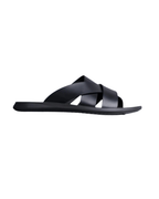 Elegante leren herenslippers