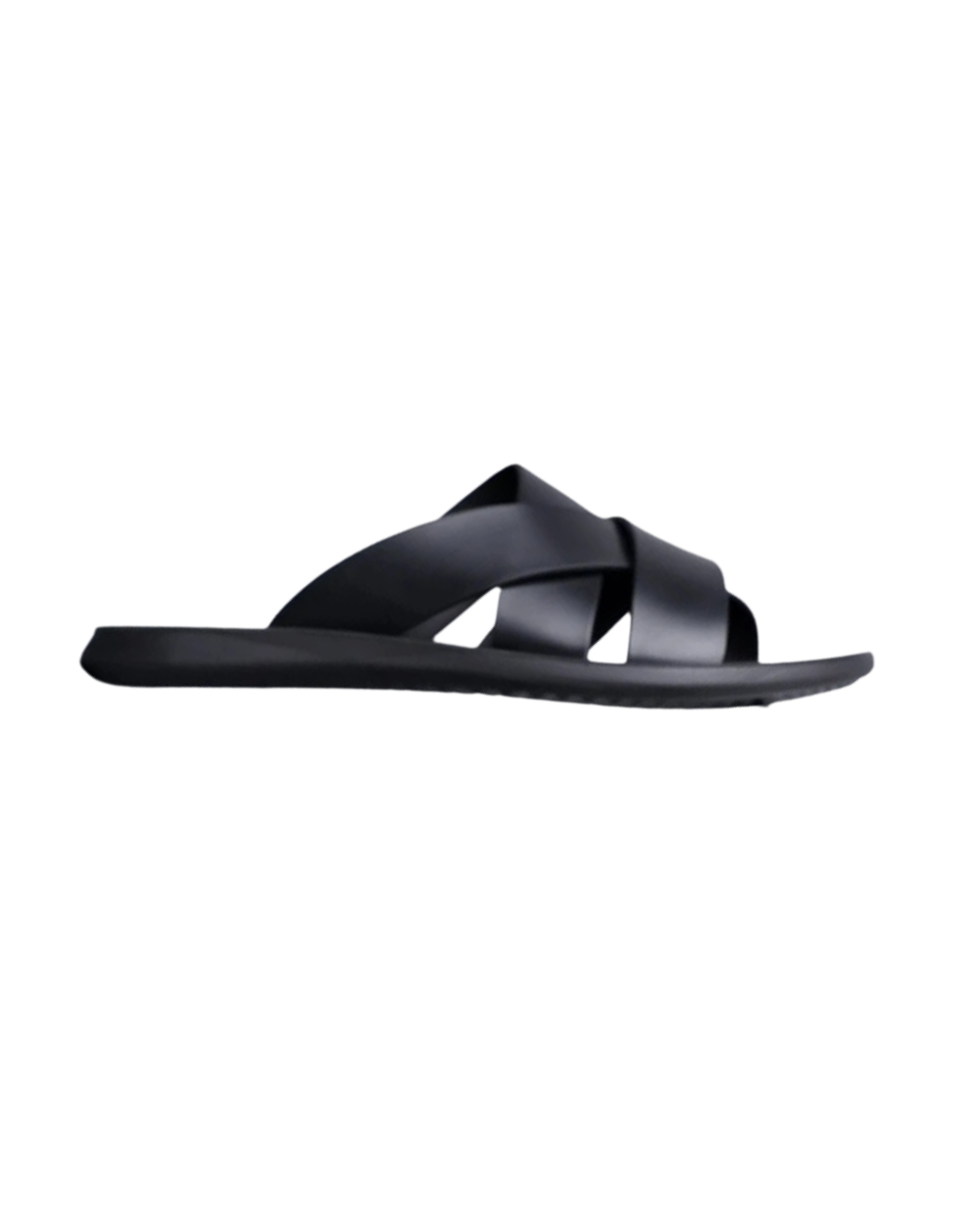 Elegante leren herenslippers