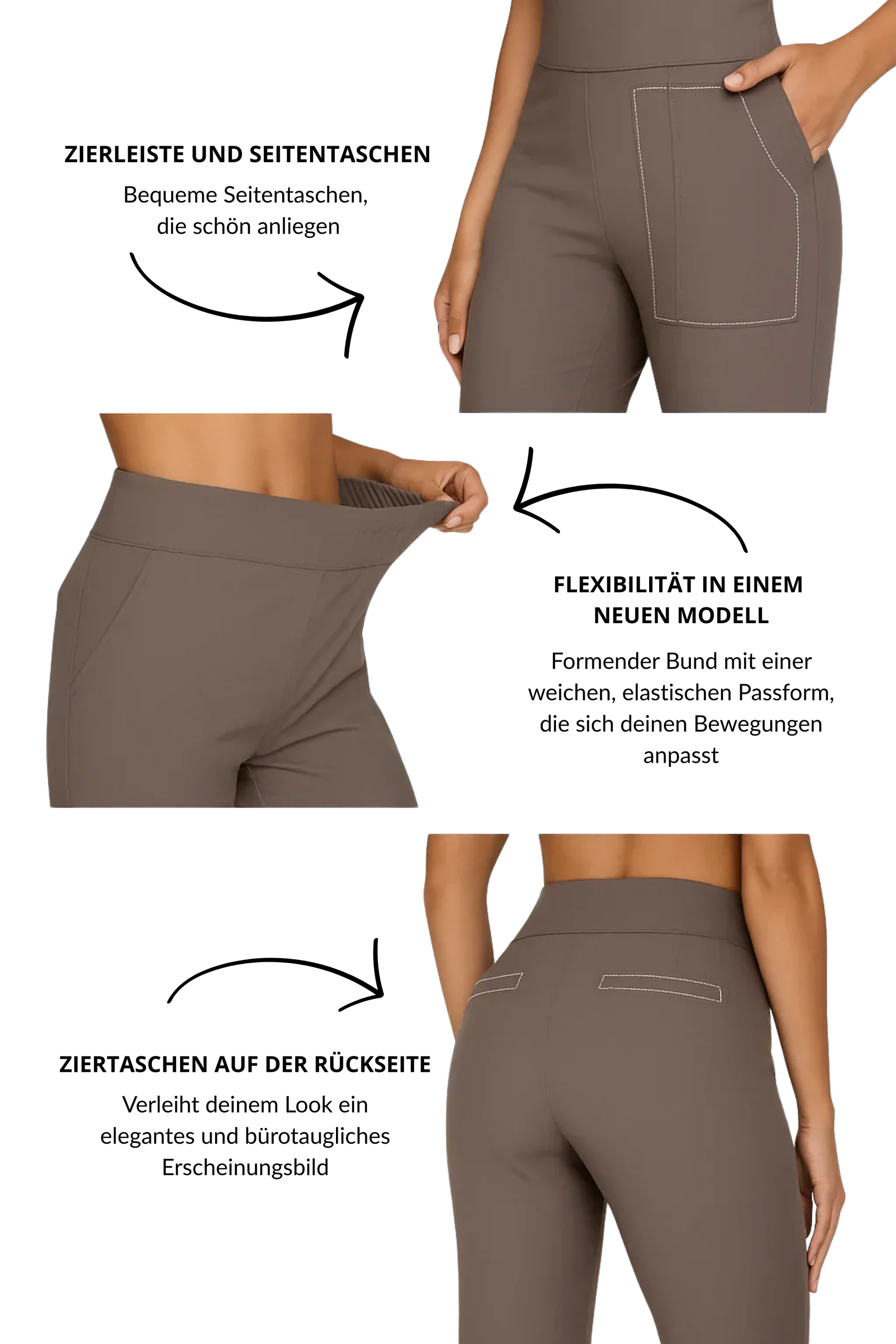 KLARAVIA | Stretchhose mit Komfortbund