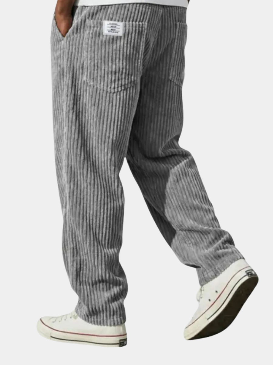 VARENZO | Cordhose mit elastischem Bund