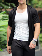 Bailey Ribbed Shirt - Black