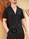 Bailey Ribbed Shirt - Black